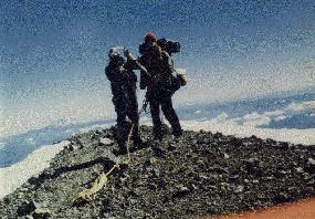 Me and Hayseed on the top
of Mt Rainier